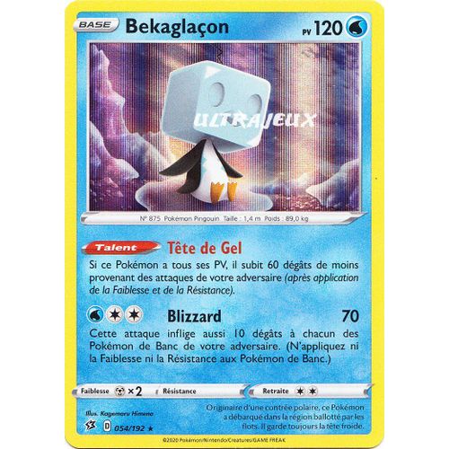 Pokémon - 54/192 - Eb02 - Epée Et Bouclier - Clash Des Rebelles - Bekaglaçon - Holo Rare