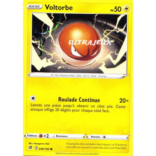 Pokémon - 56/192 - Voltorbe - Eb02 - Epée Et Bouclier - Clash Des Rebelles - Commune