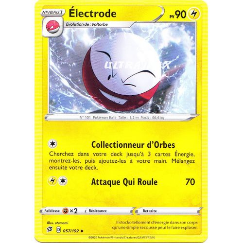 Pokémon - 57/192 - Électrode - Eb02 - Epée Et Bouclier - Clash Des Rebelles - Peu Commune