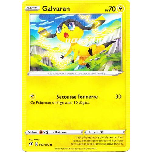 Pokémon - 63/192 - Galvaran - Eb02 - Epée Et Bouclier - Clash Des Rebelles - Commune