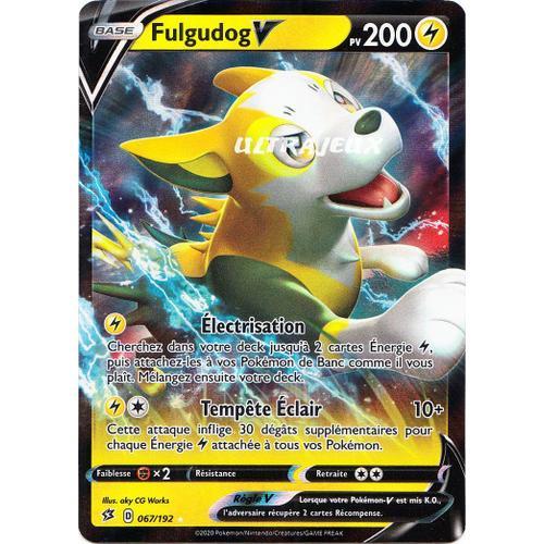 Pokémon - 67/192 - Fulgudog-V - Eb02 - Epée Et Bouclier - Clash Des Rebelles - Ultra Rare