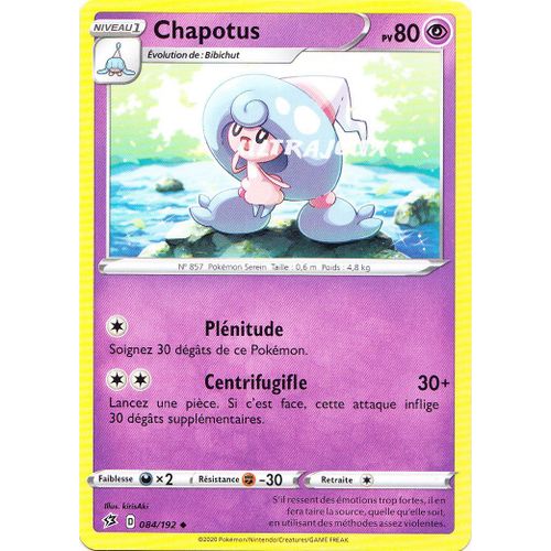 Pokémon - 84/192 - Eb02 - Epée Et Bouclier - Clash Des Rebelles - Chapotus - Peu Commune