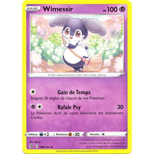 Pokémon - 88/192 - Eb02 - Epée Et Bouclier - Clash Des Rebelles - Wimessir - Peu Commune