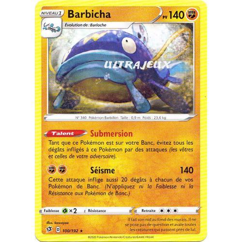 Pokémon - 100/192 - Barbicha - Eb02 - Epée Et Bouclier - Clash Des Rebelles - Rare
