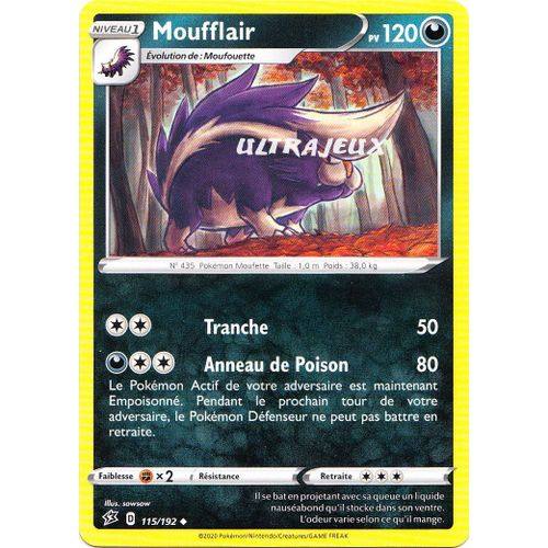 Pokémon - 115/192 - Eb02 - Epée Et Bouclier - Clash Des Rebelles - Moufflair - Peu Commune