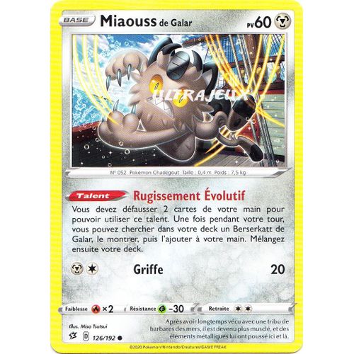 Pokémon - 126/192 - Eb02 - Epée Et Bouclier - Clash Des Rebelles - Miaouss De Galar - Commune