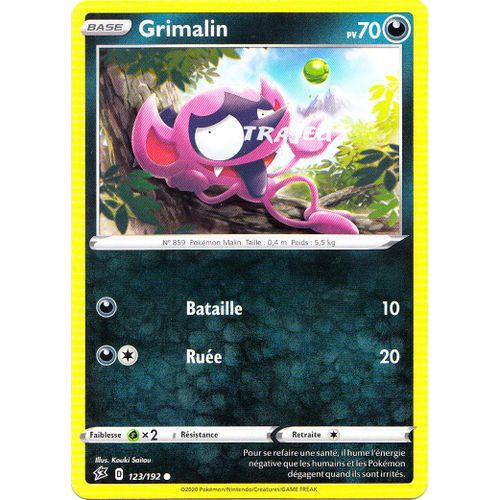 Pokémon - 123/192 - Eb02 - Epée Et Bouclier - Clash Des Rebelles - Grimalin - Commune
