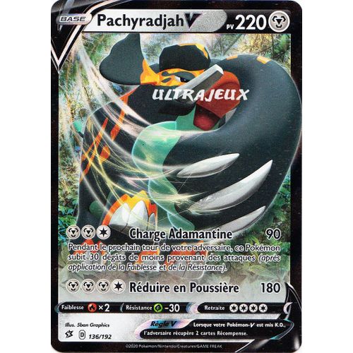 Pokémon - 136/192 - Pachyradjah-V - Eb02 - Epée Et Bouclier - Clash Des Rebelles - Ultra Rare