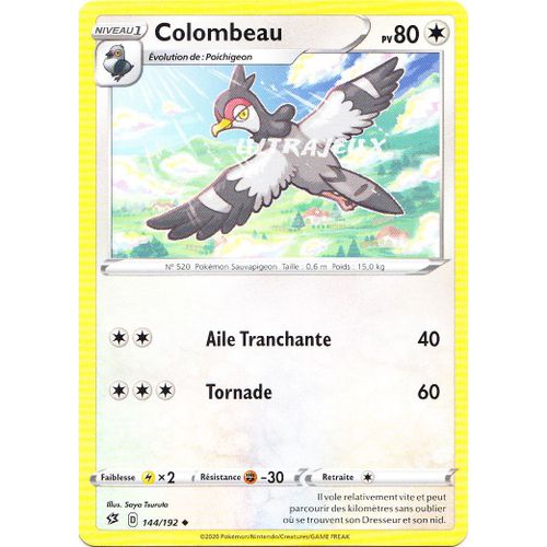 Pokémon - 144/192 - Eb02 - Epée Et Bouclier - Clash Des Rebelles - Colombeau - Peu Commune