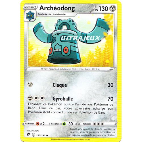 Pokémon - 130/192 - Eb02 - Epée Et Bouclier - Clash Des Rebelles - Archéodong - Peu Commune