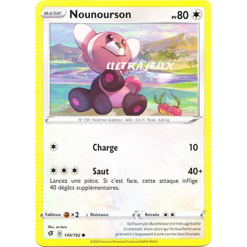 Pokémon - 149/192 - Nounourson - Eb02 - Epée Et Bouclier - Clash Des Rebelles - Commune