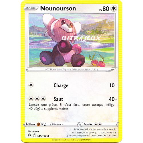 Pokémon - 149/192 - Nounourson - Eb02 - Epée Et Bouclier - Clash Des Rebelles - Commune