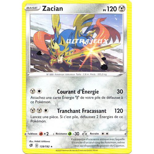 Pokémon - 139-R/192 - Zacian - Reverse