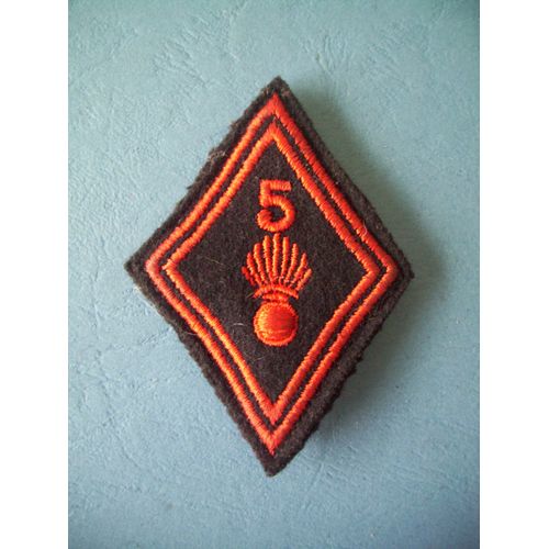 Losange De Bras Modele 1945 / 5° Regiment Infanterie / Original