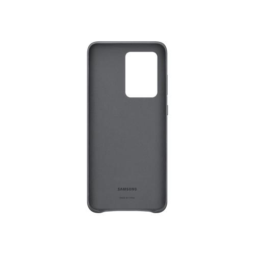 Samsung Leather Cover Ef-Vg988 - Coque De Protection Pour Téléphone Portable - Aluminium, Cuir - Gris - Pour Galaxy S20 Ultra, S20 Ultra 5g