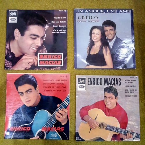 Lot De Quatre 45 Tours Enrico Macias