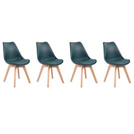 Lot de 6 chaises scandinaves SARA mix color gris foncé x2, terracotta x2,  beige x2 - Achat & prix