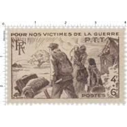 Timbre Pour Nos Victimes De La Guerre Ptt
