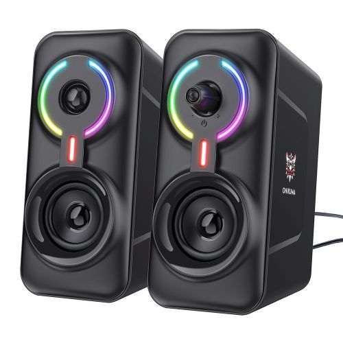 Haut-parleur filaire pour ordinateuur de jeu, USB, son Surround stéréo 3D, LED, Support de caisson de basses, Bluetooth, Jack 3.5mm