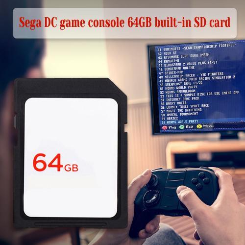 Carte mémoire 64 go pour Console dee jeu Sega Dreamcast GDEMU, carte numérique sécurisée 64 cc intégrée, accessoires de jeu vidéo