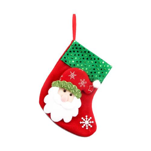 Chaussettes de noël en flanelle, boonhomme de neige 3D, père noël, Elk, sac cadeau pour bonbons, pour cheminée, arbre de noël, décoration suspendue du nouvel an