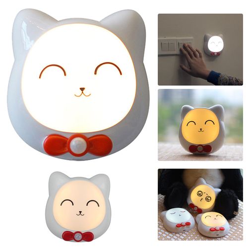 Applique Murale À Led Avec Capteur Automatique 600mah, Design De Dessin Animé, Éclairage Intelligent Pour Escalier, Chambre À Coucher, Placard