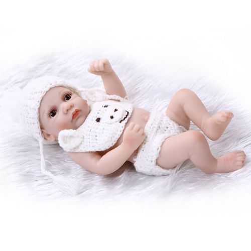 Poupée De Renaissance Pour Bébé, 10 Pouces, Tout En Gel De Silice, Cadeau Pour Fille