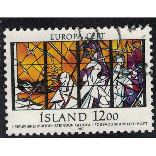 Islande 1987 Oblitéré Used Vitraux Europa Cept Su