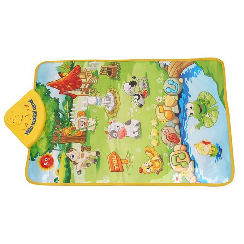 Tapis De Jeu Musical Pliable Avec 14 Touches, Clavier De Piano, Piste De Danse, Animaux, Son, Jouets Éducatifs Précoces Pour Bébés