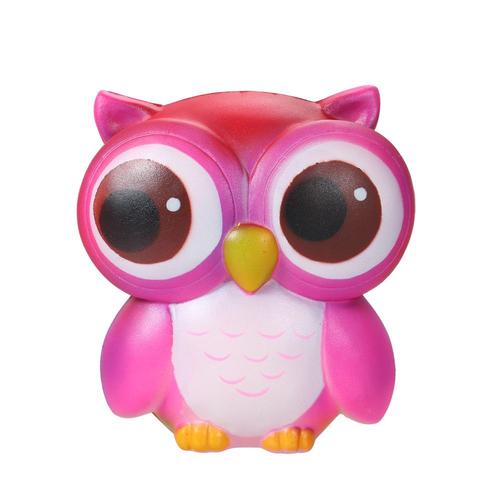 Jouets Originaux De Hibou Arc-En-Ciel, Dessin Animé Jumbo Doux, Squishy Lente Squishy Kawaii, Sangle De Téléphone Pendentif Pain Gâteau Cadeau, Vente En Gros