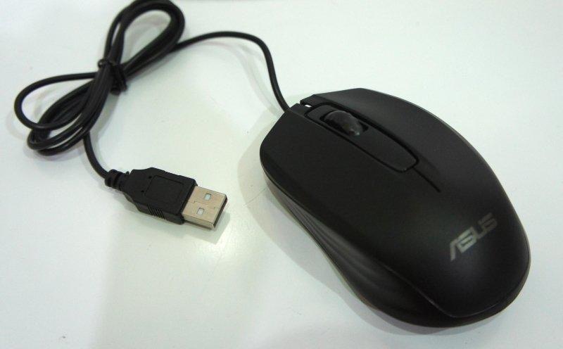 Souris ambidextre Filaire Asus MM-5113 Noire - 3 Boutons - USB[699]