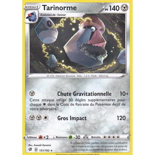 Carte Pokemon - Tarinorme - Rare - 131/192 - Épée Et Bouclier 2 Clash Des Rebelles