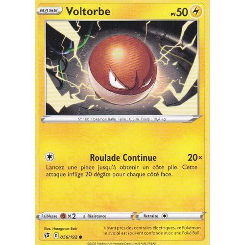 Carte Pokemon - Voltorbe - 056/192 - Épée Et Bouclier 2 Clash Des Rebelles