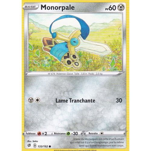 Carte Pokemon - Monorpale - 133/192 - Épée Et Bouclier 2 Clash Des Rebelles