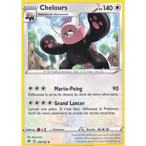 Carte Pokemon - Chelours - 150/192 - 140 Pv - Épée Et Bouclier 2 Clash Des Rebelles