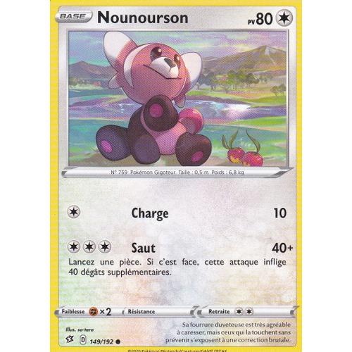 Carte Pokemon - Nounourson - 149/192 - Épée Et Bouclier 2 Clash Des Rebelles