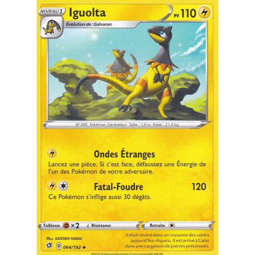 Carte Pokemon - Iguolta - 064/192 - Épée Et Bouclier 2 Clash Des Rebelles