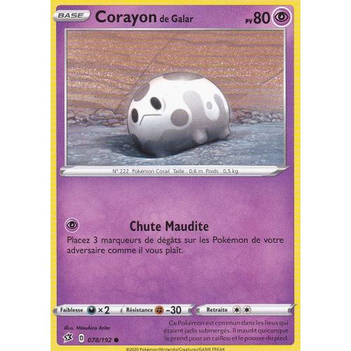 Carte Pokemon - Corayon De Galar - 078/192 - Épée Et Bouclier 2 Clash Des Rebelles