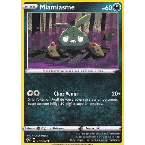 Carte Pokemon - Miamiasme - 117/192 - Épée Et Bouclier 2 Clash Des Rebelles