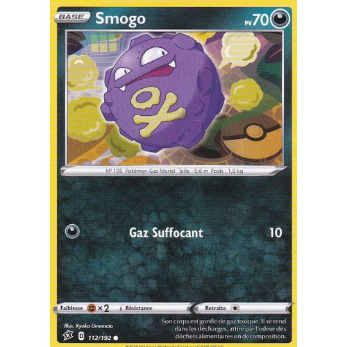 Carte Pokemon - Smogo - 112/192 - Épée Et Bouclier 2 Clash Des Rebelles