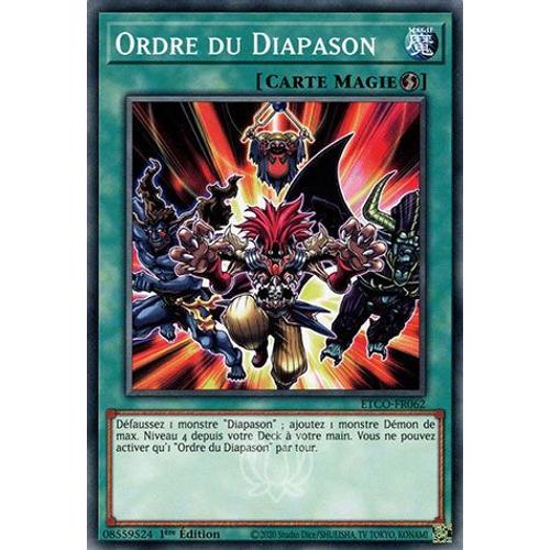 Carte Yu-Gi-Oh Etco-Fr062 Ordre Du Diapason Fr