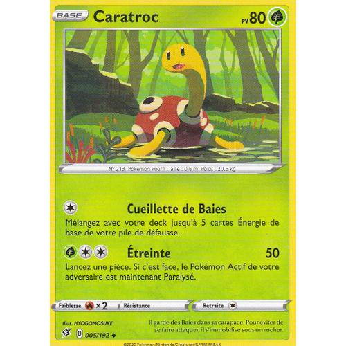 Carte Pokemon - Caratroc - 005/192 - Épée Et Bouclier 2 Clash Des Rebelles