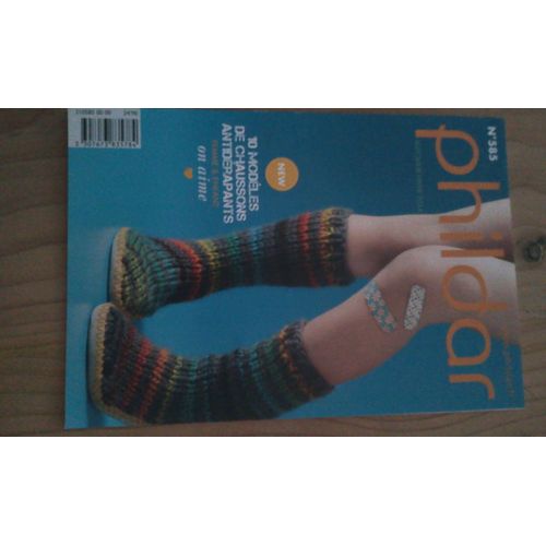 Catalogue Phildar N° 585 10 Modèles De Chaussons Antidérapants