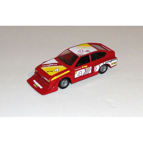 Alfa Romeo Alfetta Gtv Turbo Polistil Voiture Rouge Serie Rallye Echel 1.25 Vintage Politoy