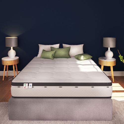 Matelas 160x200cm Bonjour Mousse À Mémoire De Forme 25 Cm Épaisseur- Soutien Ferme - Coutil Stretch 3d Air Layer