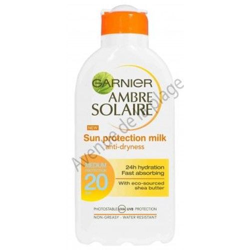Crème Solaire Garnier Fps 20 En Lait 200 Ml