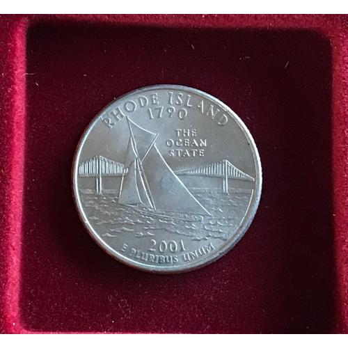 ¼ Dollar "Quarter Rhode Island" U S A - 2001 P