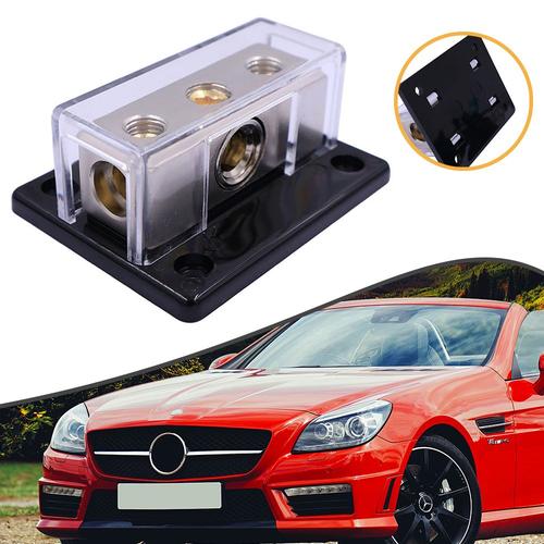 2 Voies Audio Stéréo Ampli Puissance/Câble De Masse Splitter Bloc De Distribution 1/4ga Pour Camions Voiture Électrique Appareils Automobile Boîte De Son