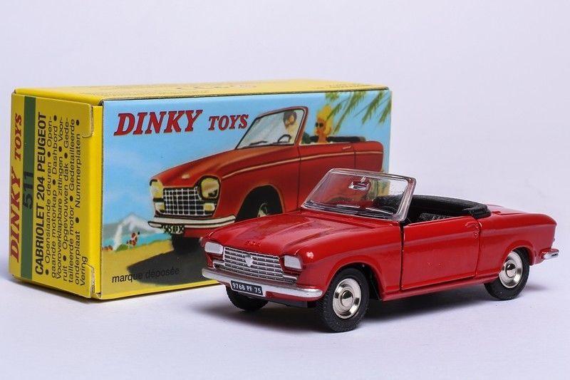 Dinky Toys 511 - PEUGEOT 204 Cabriolet, rouge 1:43, Atlas | Rakuten