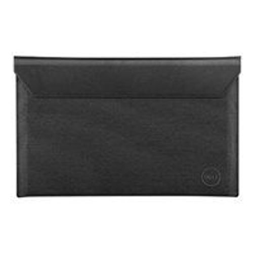 Dell Premier Sleeve 15 - Housse d'ordinateur portable - 15" - bouton pression magnétique en cuir noir avec extérieur gris chiné - pour Precision 5550; XPS 15 9500, 15 9510